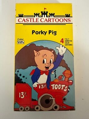 Vintage Porky Pig Castle Cartoons VHS 4 Classic Cartoons 1987